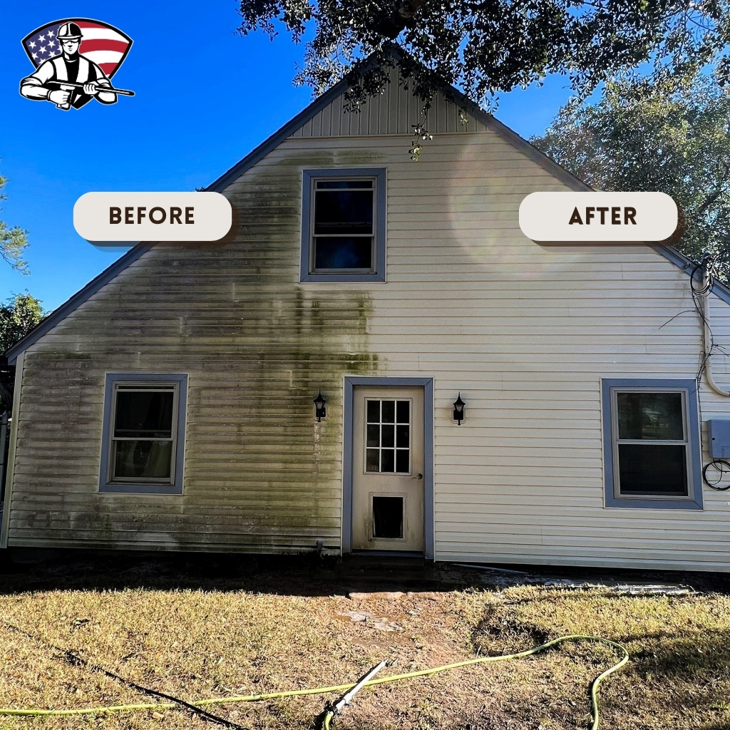 Pearland House Washing BEFORE & After